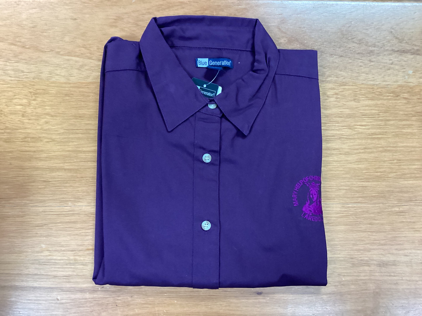 MHCS staff shirt - plum