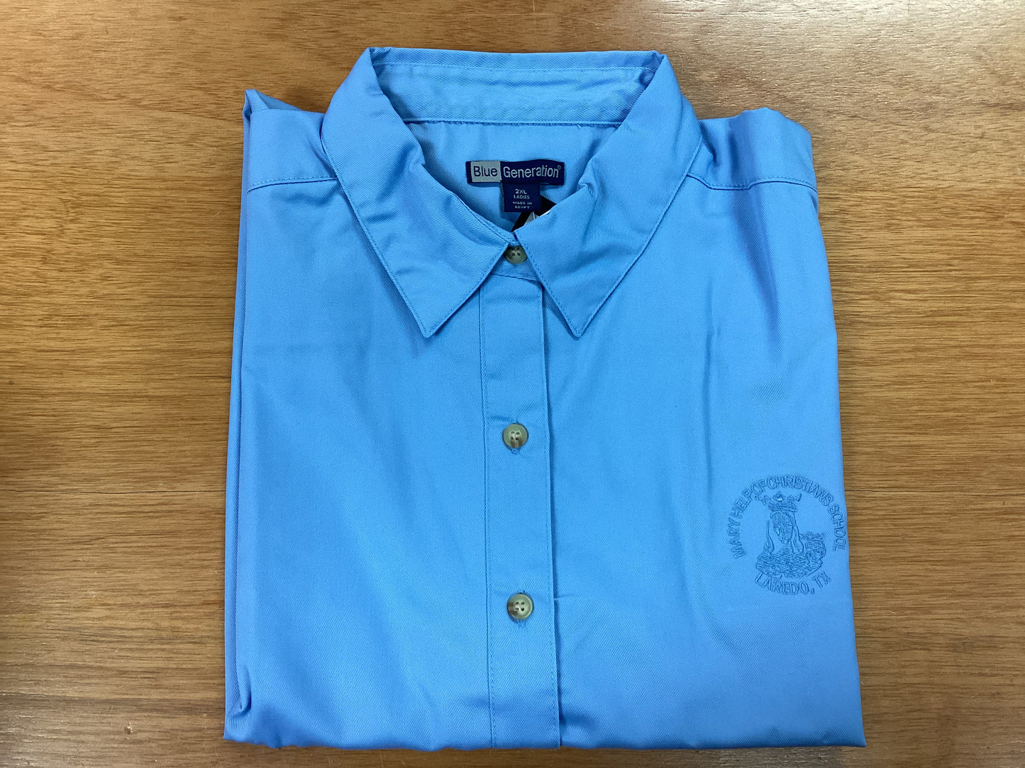 MHCS staff shirt - light blue