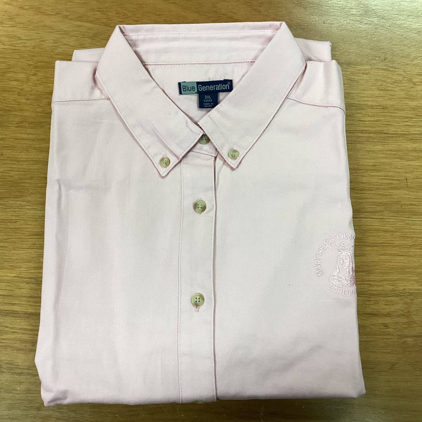 MHCS staff shirt - light pink